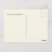 おもしろいベーグル愛好家の追加文字 ポストカード (裏面)