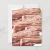 おもしろいベーコン結婚ズブレックファースト招待状 招待状 (裏面)