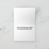 おもしろいベースのバスギタープレーヤーミュージシャン誕生日 カード (内部)