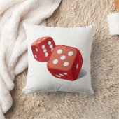 おもしろいペアのサイコロ クッション (ブランケット)