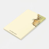 おもしろいペットシッター子猫パーソナライズされたウォーターカラー ポストイット (アングル)