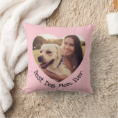 おもしろいペットパーソナライズされた・最高のドッグ・ママ・エバ・ピンク クッション (ブランケット)