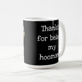 おもしろいペット写真パーソナライ最高のズドッグママエバーハート  コーヒーマグカップ (正面右)