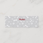 おもしろいペット座り名刺 スキニー名刺 (裏面)