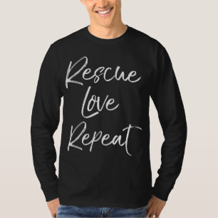 おもしろいペット養子犬シェルター引用文かわいい救助の値リスト Tシャツ