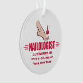 おもしろいペディキュア オーナメント (正面)