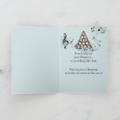 おもしろいペンギンオークリスマスツリーミュージカル カード (内部)