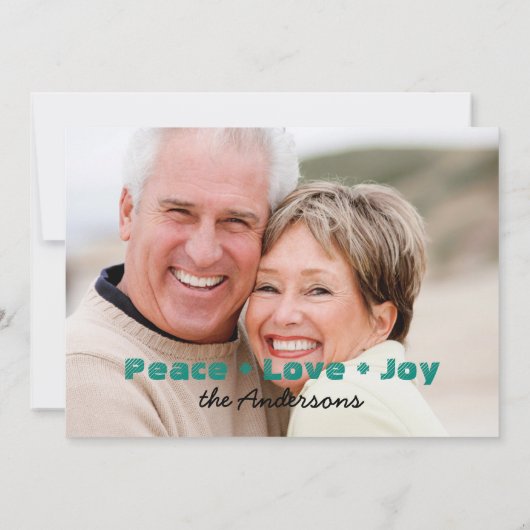 おもしろいペンギンカップルのクリスマスフォトカード シーズンカード (裏面)