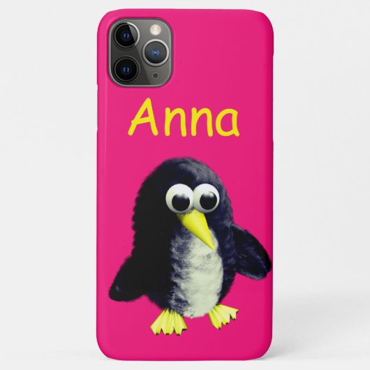 おもしろいペンギンパーソナライズされた荷物タグ Case-Mate iPhoneケース (裏面)