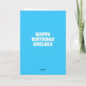 おもしろいペンギンプールパーティー誕生日 カード (裏面)