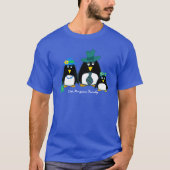 おもしろいペンギン科3クリスマス Tシャツ (正面)