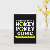 おもしろいホキーポキークリニックホッケーポキーギフト カード (黄色い花)