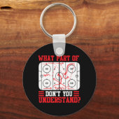 おもしろいホッケーのどんな部分がホッケを理解していない キーホルダー (正面)