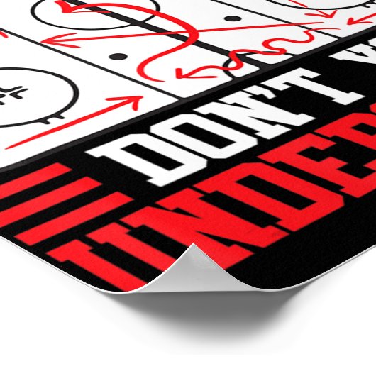 おもしろいホッケーのどんな部分がホッケを理解していない ポスター (角)