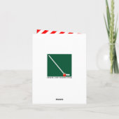 おもしろいホッケーのクリスマスカード シーズンカード (裏面)