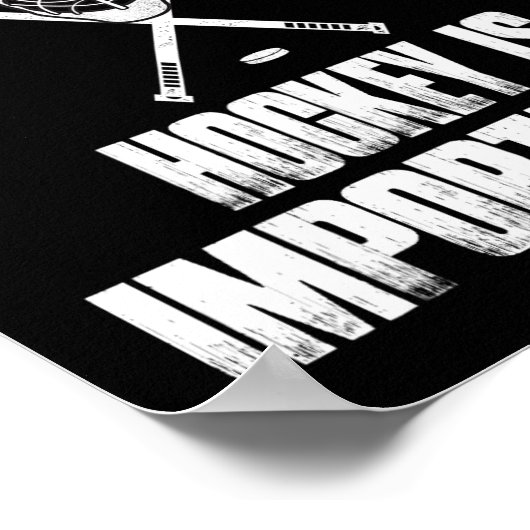 おもしろいホッケーは男の子にとって大切な贈り物 ポスター (角)