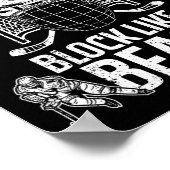 おもしろいホッケーゴアリー女子男性へアイスホッケー値リスト ポスター (角)