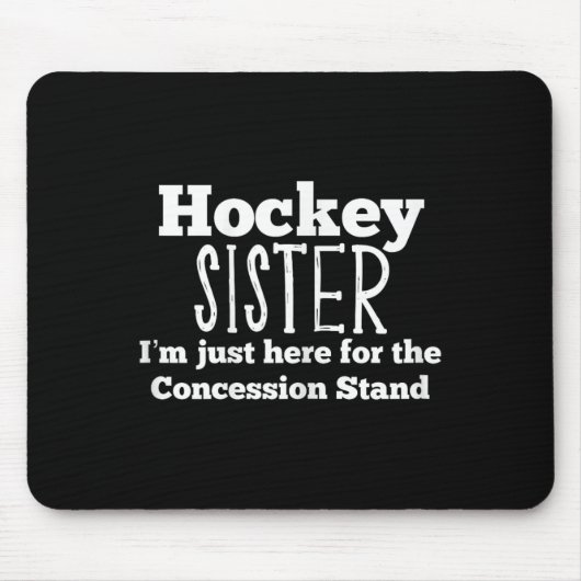 おもしろいホッケーシスターガールズ兄弟姉妹娘ソンゲーム マウスパッド (正面)