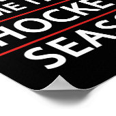 おもしろいホッケースポーツ愛好家は私を気にしないホッケだ ポスター (角)