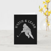 おもしろいホッケープレーヤーの専門知識の自慢 カード (黄色い花)