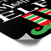 おもしろいホッケーママ小妖精や小人クリスマスファミリーマッチ女性男性Te ポスター (角)