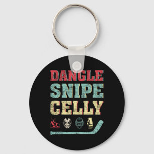 おもしろいホッケーラバーティーDangleスナイプチェリーホッケー キーホルダー
