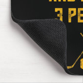 おもしろいホッケー好男性へき私はホッケーと多分3が好き マウスパッド (コーナー)