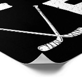 おもしろいホッケー子供へデザインメンズアイスホッケーPl ポスター (角)