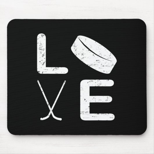 おもしろいホッケー子供へデザインメンズアイスホッケーPl マウスパッド (正面)