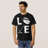 おもしろいホッケー子供へデザインメンズアイスホッケーPl Tシャツ (正面フル)