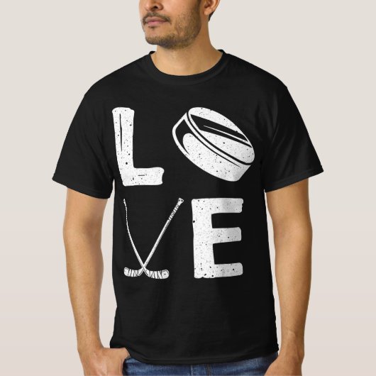 おもしろいホッケー子供へデザインメンズアイスホッケーPl Tシャツ (正面)