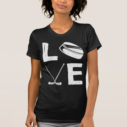 おもしろいホッケー子供へデザインメンズアイスホッケーPl Tシャツ (正面)