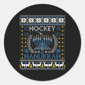 おもしろいホッケー(ユダヤ教)メノラーハヌッカユダヤフェスティバルホリダ ラウンドシール (正面)
