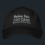 「おもしろいホッケーHair I DO」気にカスタムチーム名 刺繍入りキャップ<br><div class="desc">ホッケーの選手がどれだけ長いロックを愛しているか知っている。... ... これがその帽子だ！野球おもしろいスタイルキャ読ップ「ホッケーヘア気にI Do」。(これをHockey Hair Don'tに変更することもで気にき。チーム名またはプレイヤー名を下に追加し、簡単に文字と帽子の色を変更する。あなたは流れのあるホッケープレークールヤーでも、ファンでも、この帽子を着て笑いが多く出素晴らしてくる。</div>