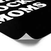 おもしろいホッケーI Love Hot Hockey Moms ポスター (角)