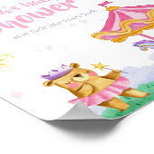 おもしろいホットエアバルーン回転木馬ベビーシャワーウェルカム ポスター (角)