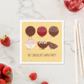 おもしろいホットチョコレート爆弾パーティー スタンダードカクテルナプキン (インサイチュ)