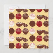 おもしろいホットチョコレート爆弾パーティー 招待状 (裏面)