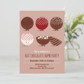 おもしろいホットチョコレート爆弾パーティー 招待状 (スタンド正面)
