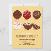 おもしろいホットチョコレート爆弾 招待状 (正面)