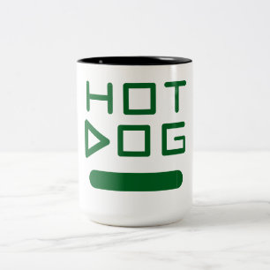 おもしろいホットドッグコーヒーマグ ツートーンマグカップ