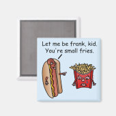 おもしろいホットドッグフランスのフードパン マグネット (正面/裏面)