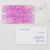 おもしろいホットピンクとパープルスパークリーの続編 名刺 (正面/裏面)