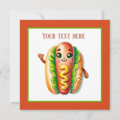 おもしろいホット愛犬家パーティー 招待状 (正面)