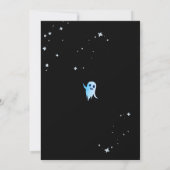 おもしろいホラーハロウィーンナイト幽霊のよく出るマンションパーティー 招待状 (裏面)