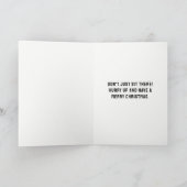 おもしろいホリデーカード シーズンカード (内部)