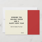 おもしろいホリデーカード シーズンカード (裏面)