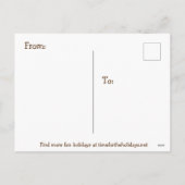 おもしろいホリデー葉書 シーズンポストカード (裏面)