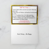 おもしろいホリデー、ビールラバーズデイ カード (内部)