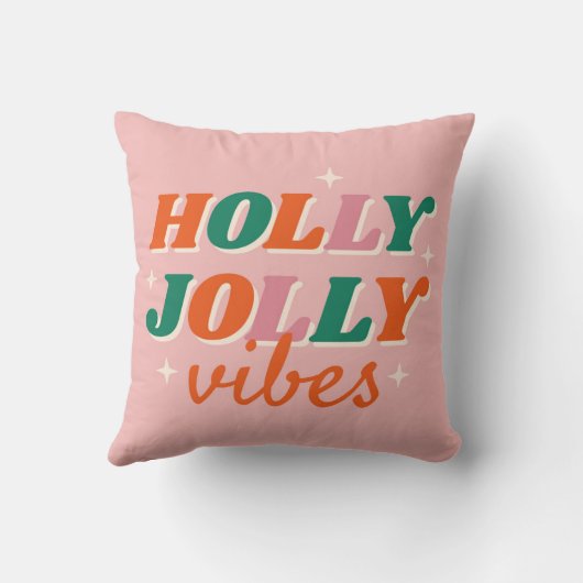 おもしろいホリーすてきビベスクリスマスデザイン クッション (裏面)